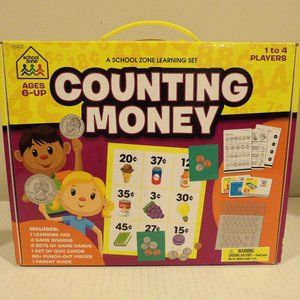 + Counting Money Learning Zone Set By School Zone Staff New Sealed